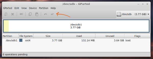 Partitioning sdb into ext4 file system