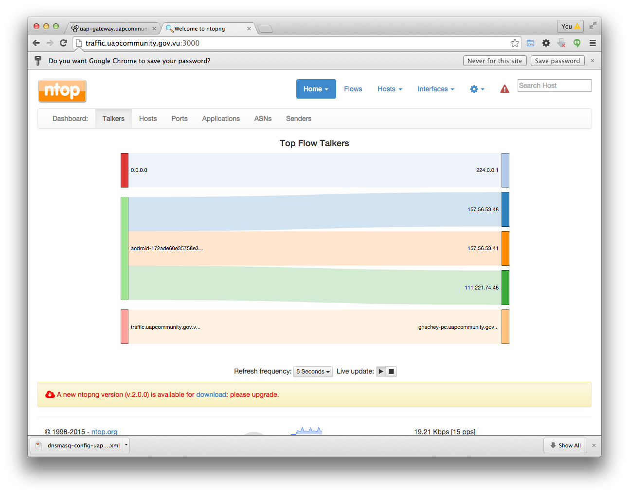 Ntopng network monitoring