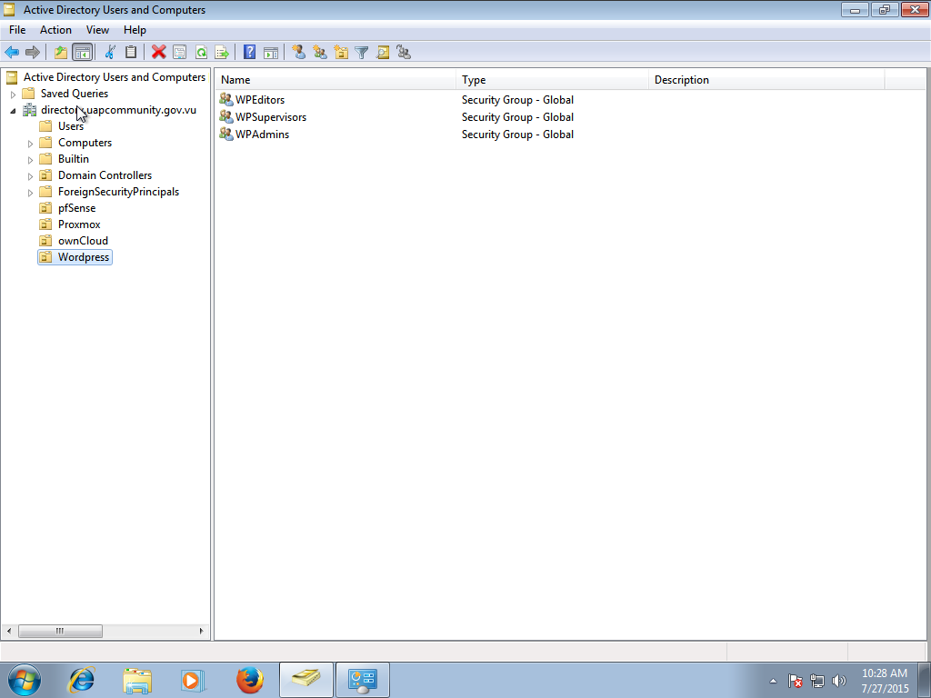 RSAT Browsing Groups